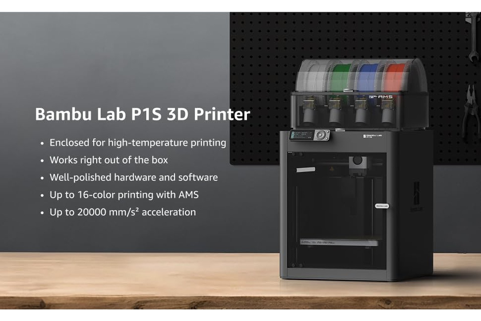 Bambu Lab P1S Combo 3D Printer product image