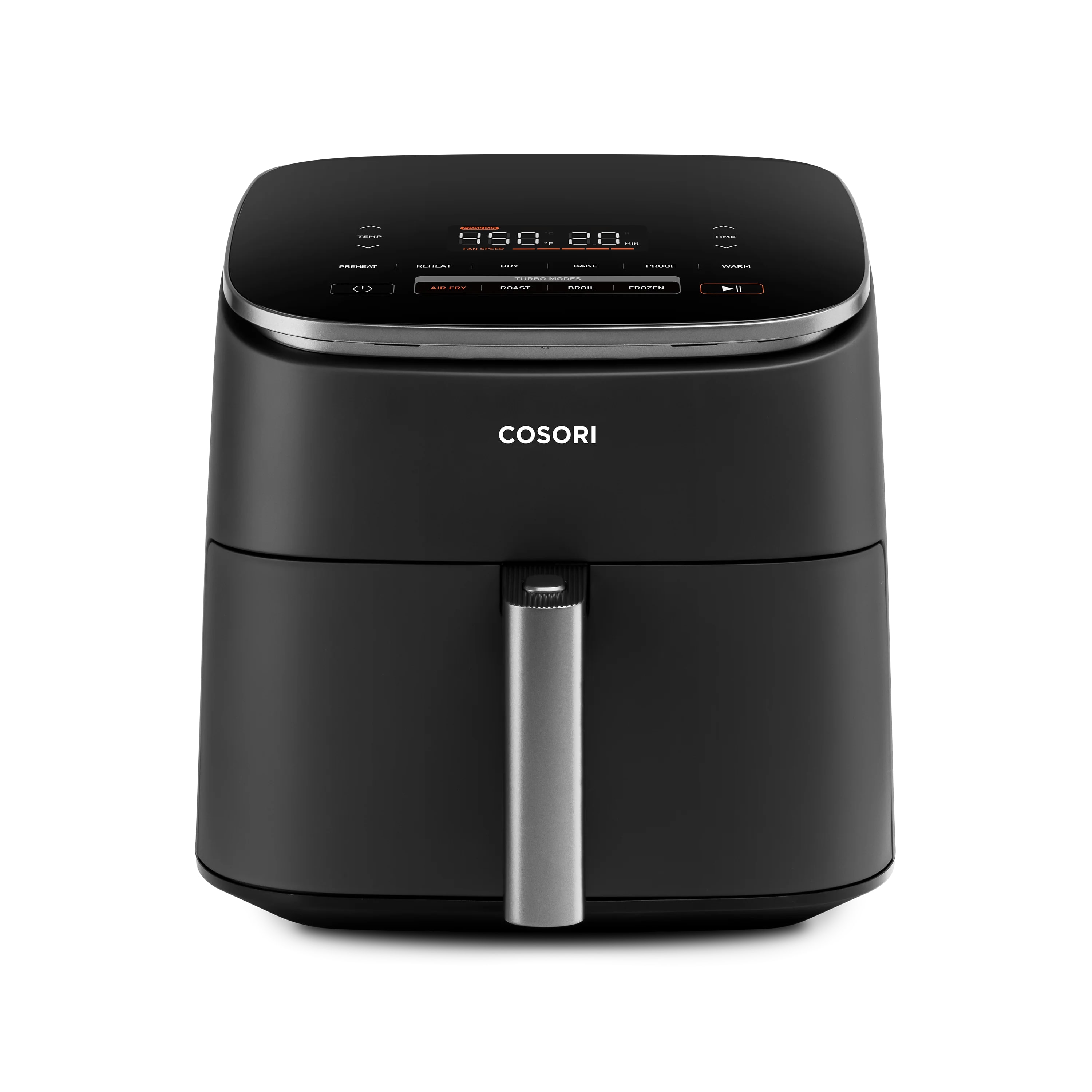Cosori TurboBlaze 6-quart dark gray air fryer front view