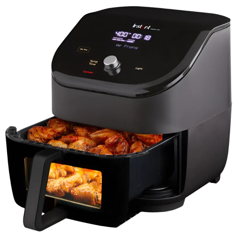 Instant Pot Vortex Plus 6QT ClearCook air fryer front view