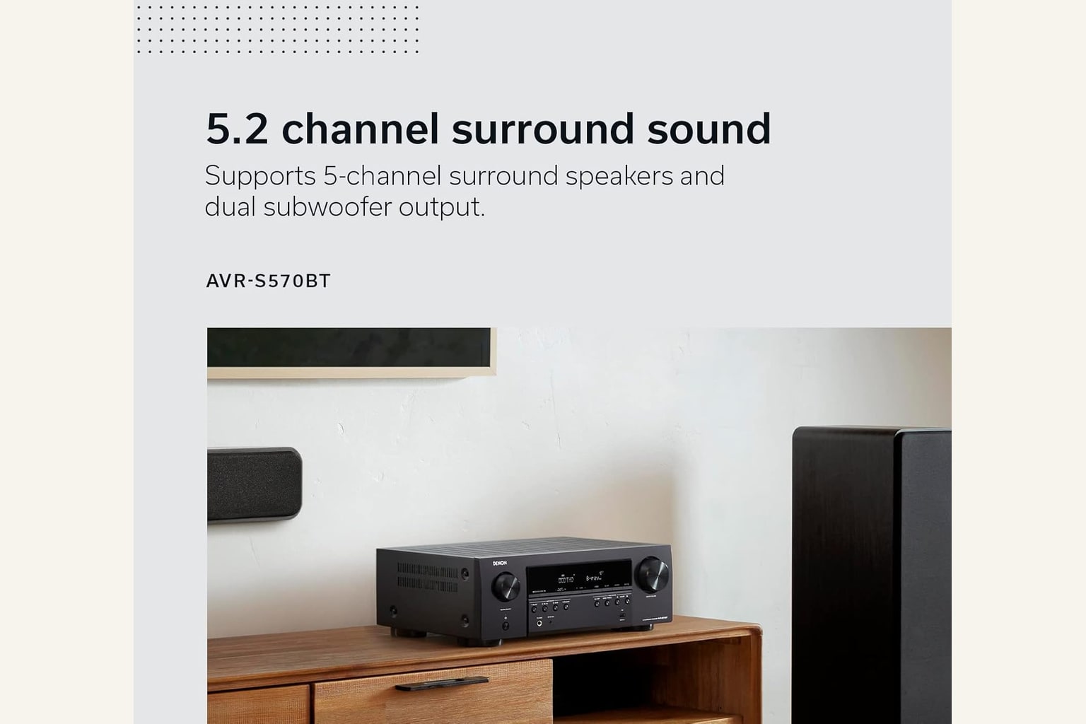 Denon AVR-S570BT product image