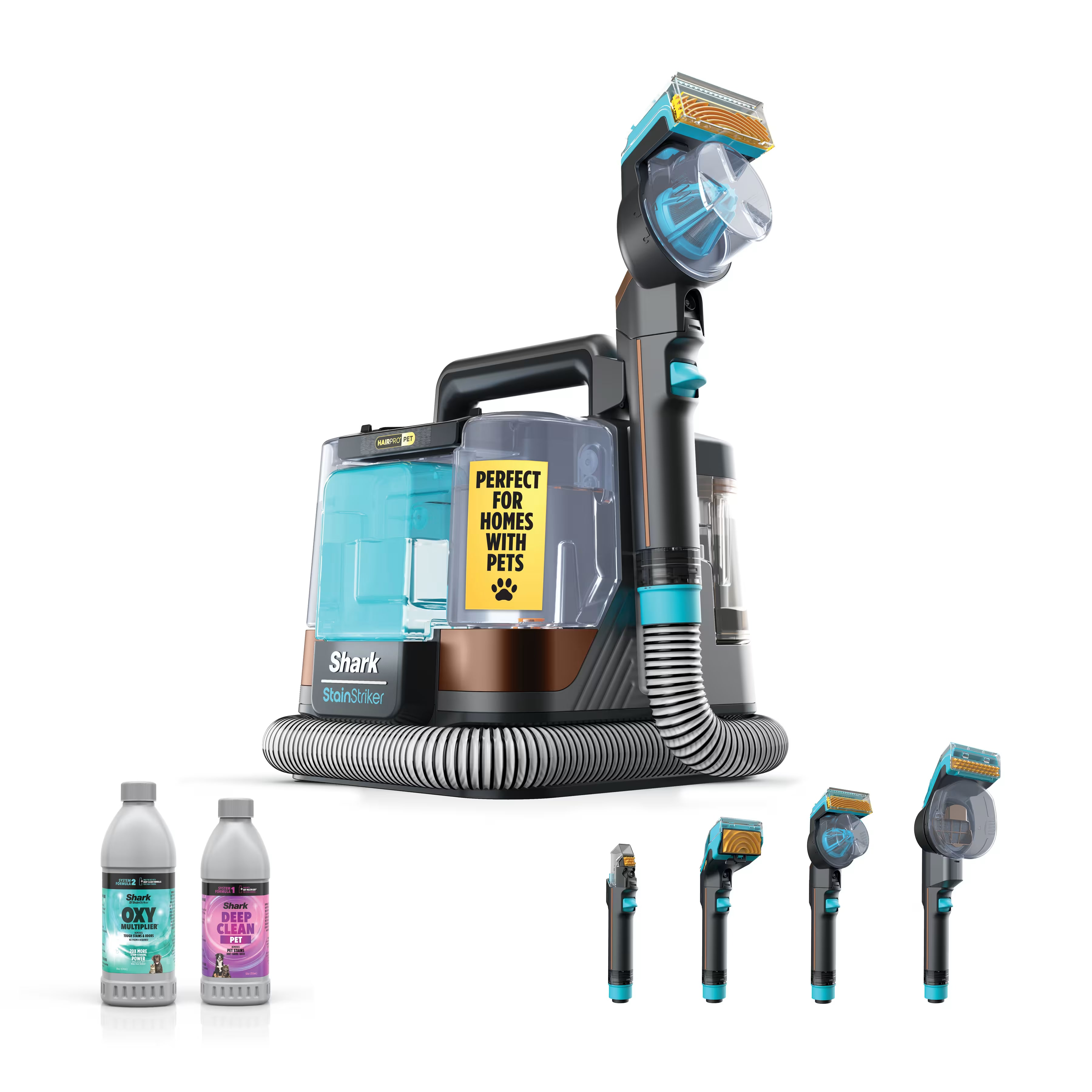Shark StainStriker HairPro Pet PX251 portable spot and stain cleaner kit