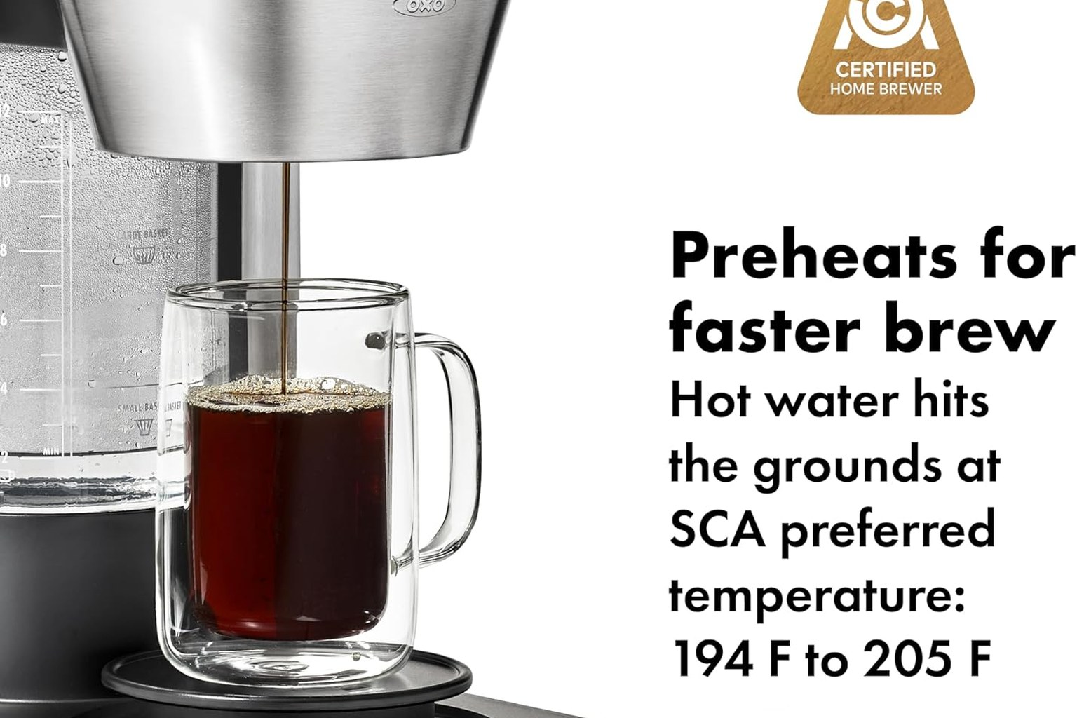 OXO Brew 12-Cup Coffee Maker With Podless Single-Serve Function product image