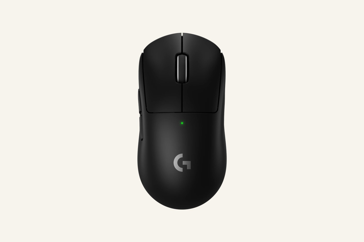 Logitech G PRO X SUPERLIGHT 2 black LIGHTSPEED wireless gaming mouse top-angle hero image