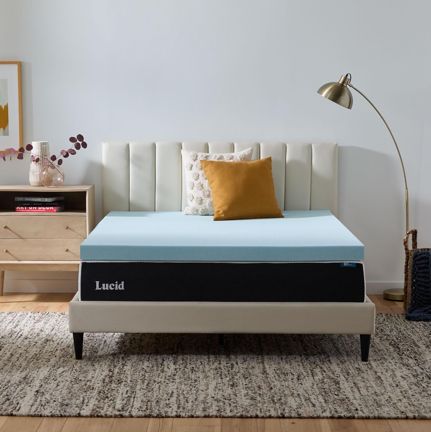 Lucid 3 Inch Memory Foam Mattress Topper product image
