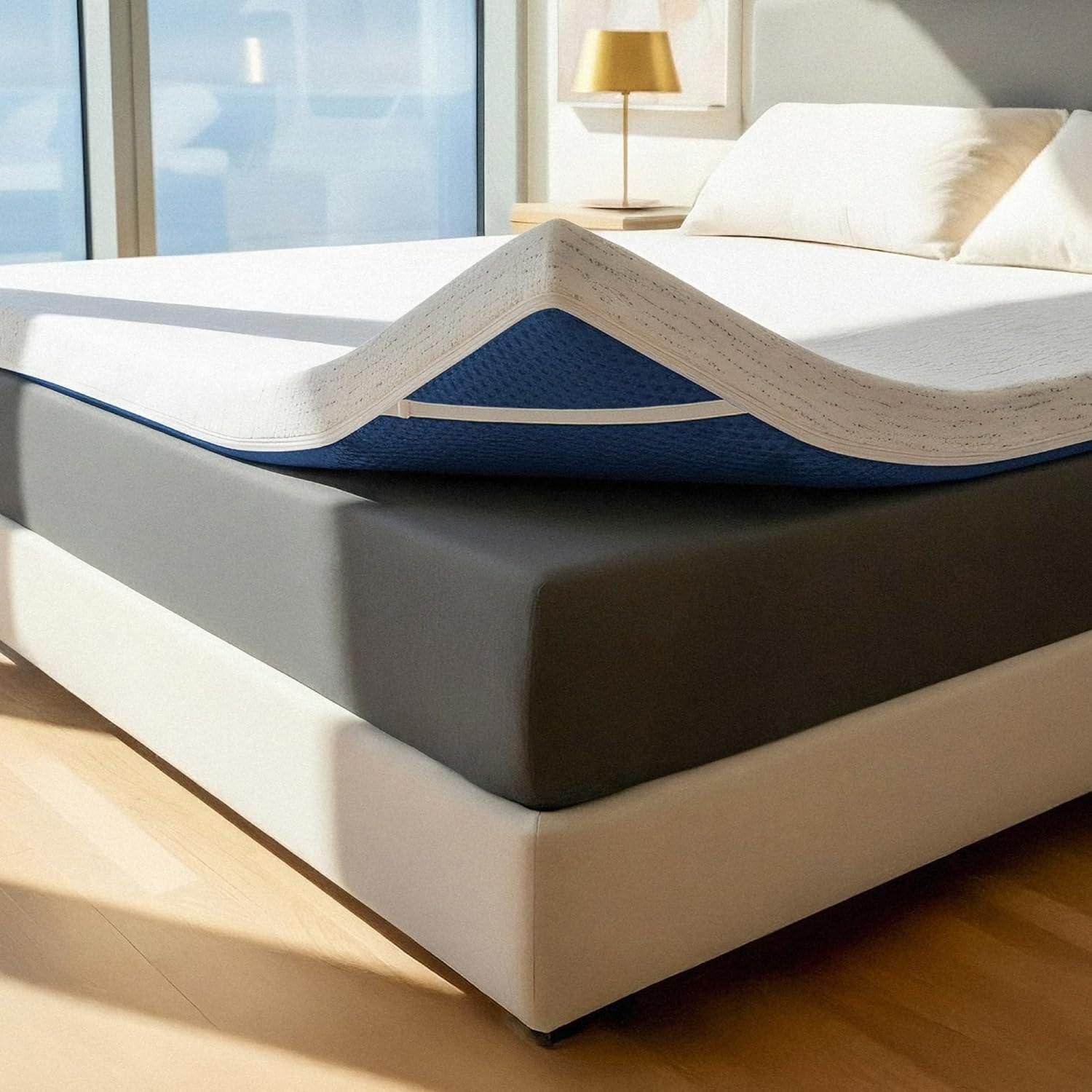 ViscoSoft 3 Inch Memory Foam Mattress Topper Queen - Select High Density product image