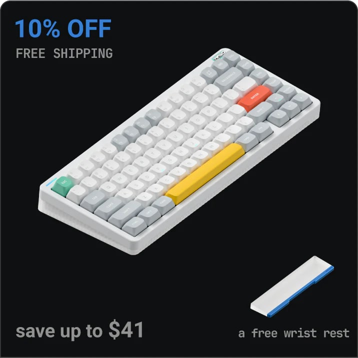 NuPhy Halo75 V2 mechanical keyboard official hero image