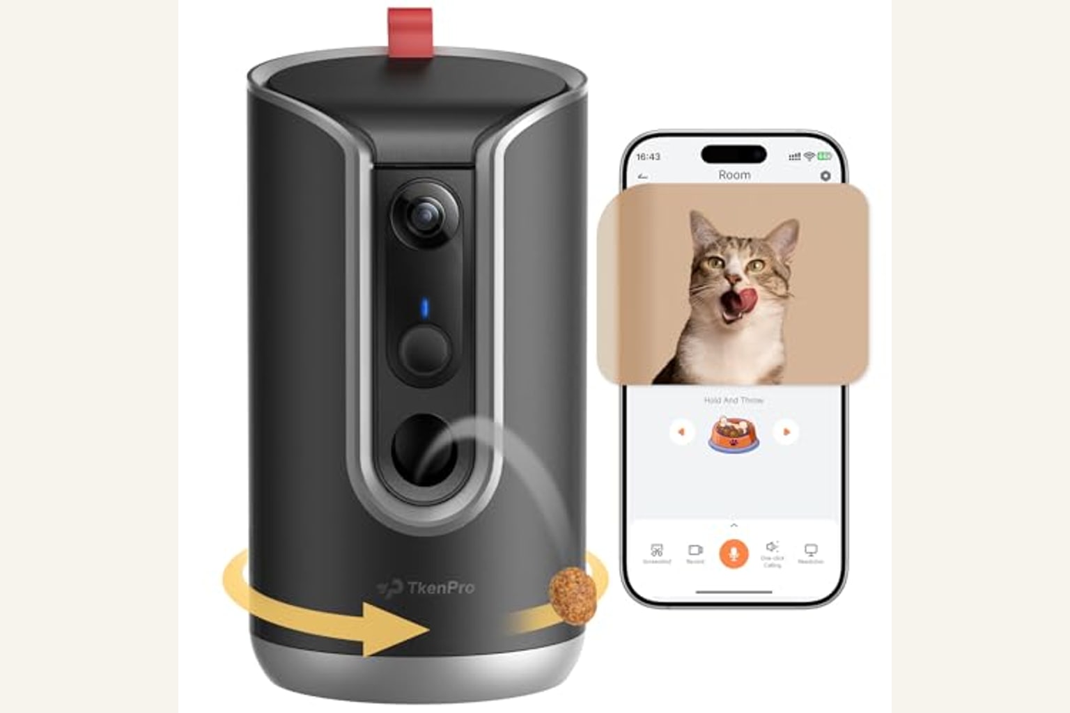 Tkenpro 2K Pet Camera Treat Dispenser product image