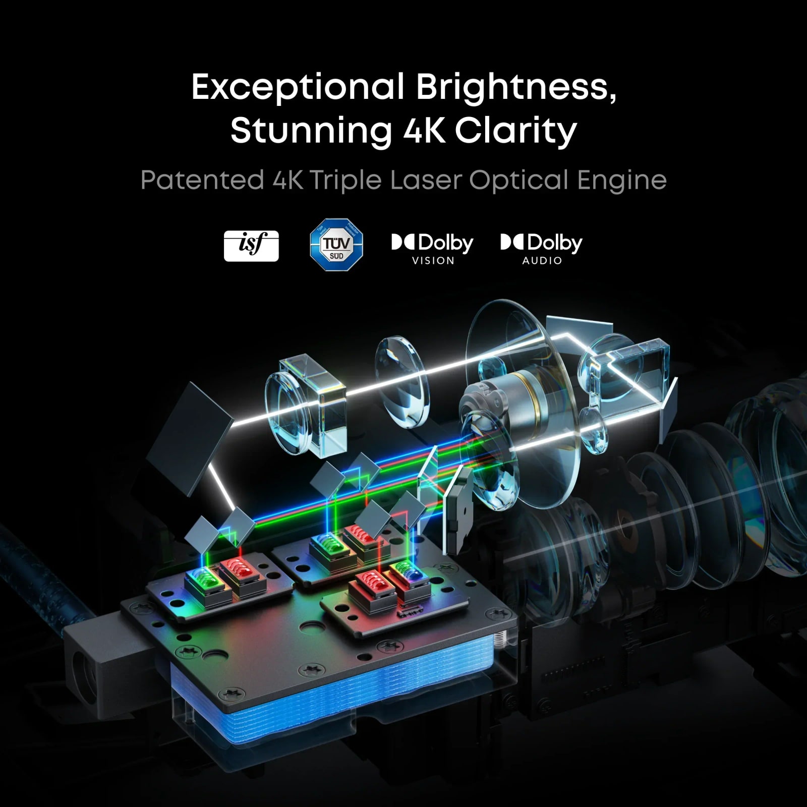 Anker Nebula X1 4K triple-laser projector front product render on a neutral background