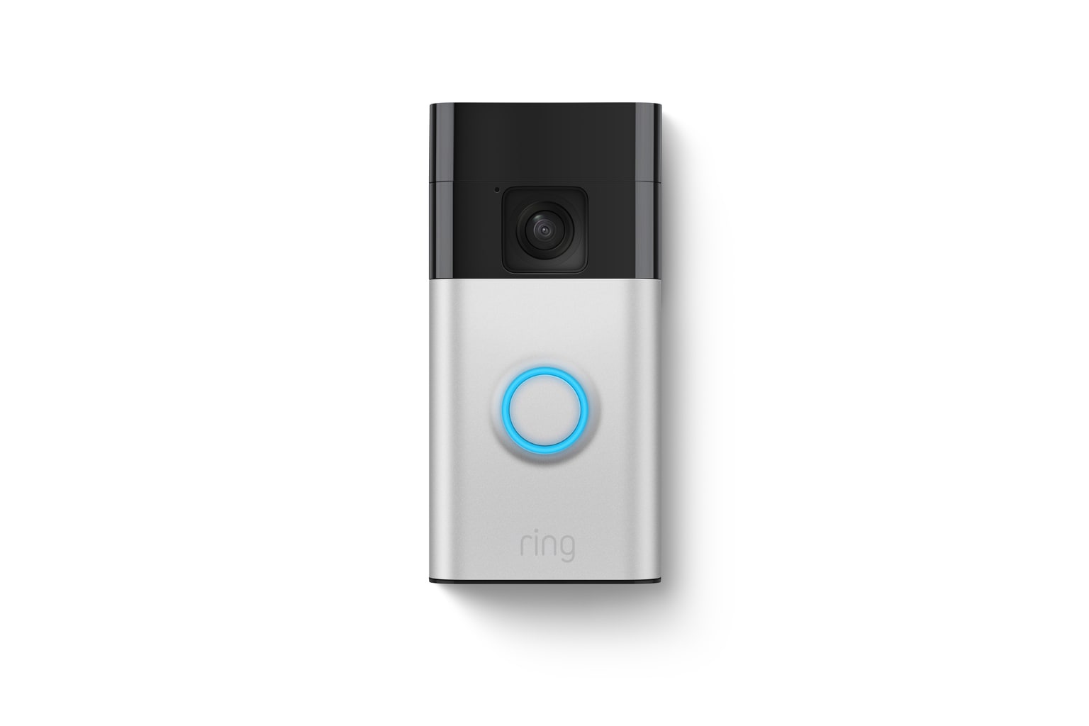 Ring Battery Doorbell in Satin Nickel front product image