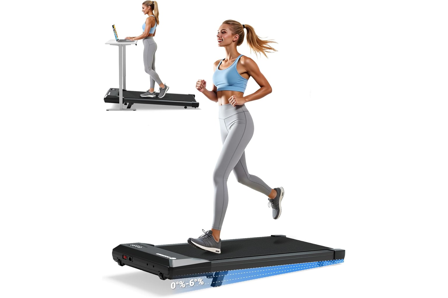 DeerRun Under Desk Walking Pad Treadmill product image