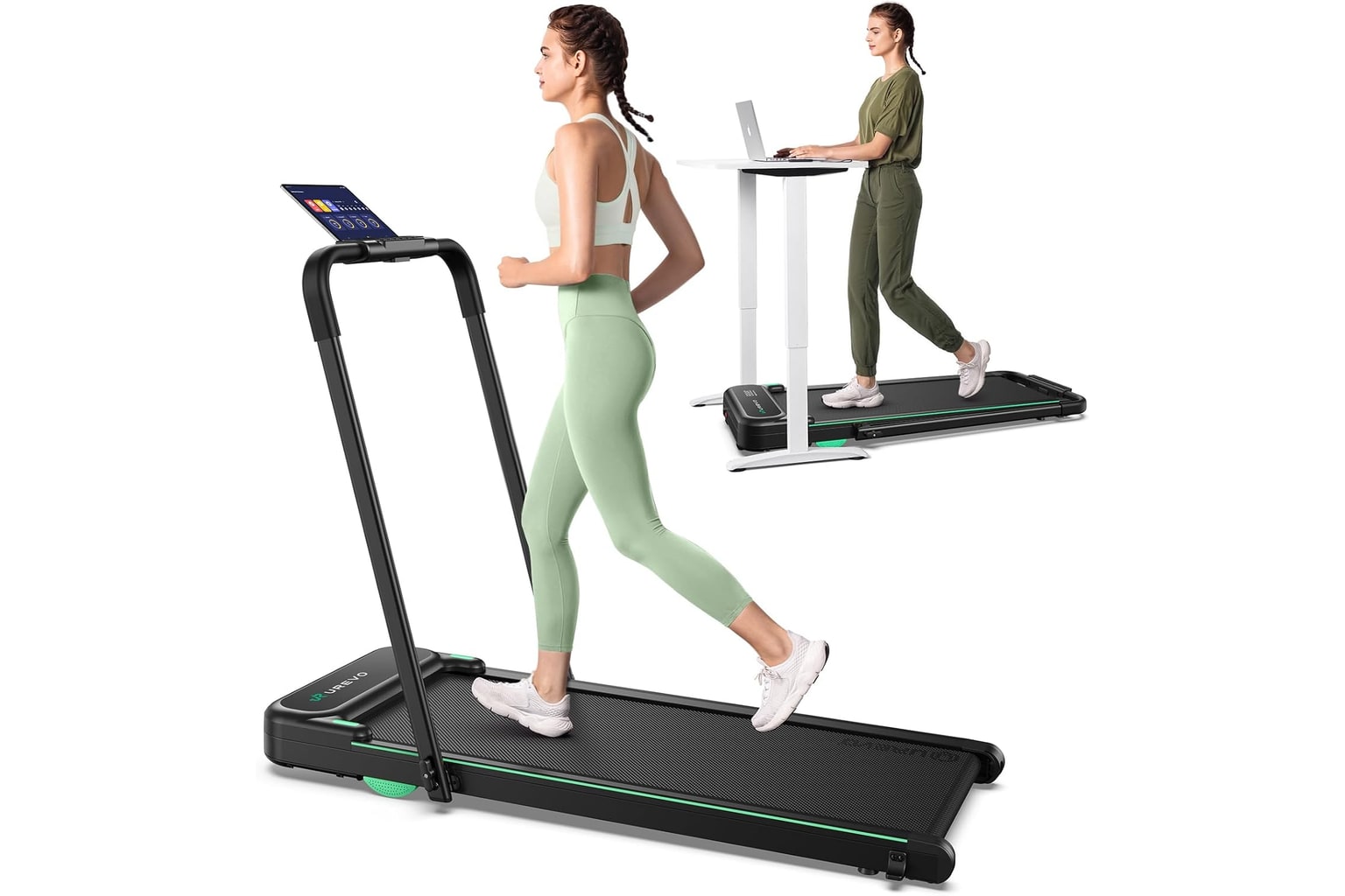 UREVO Strol 2E Smart 2-in-1 Folding Treadmill product image