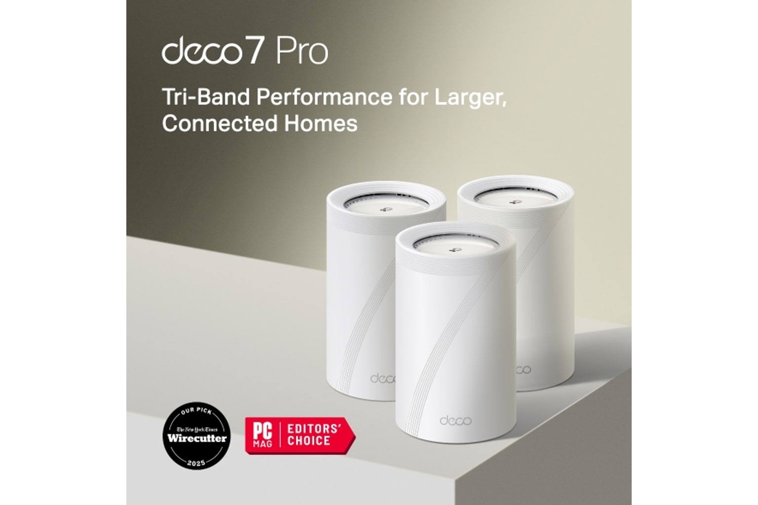 TP-Link Deco 7 Pro BE63 three-pack mesh WiFi 7 system