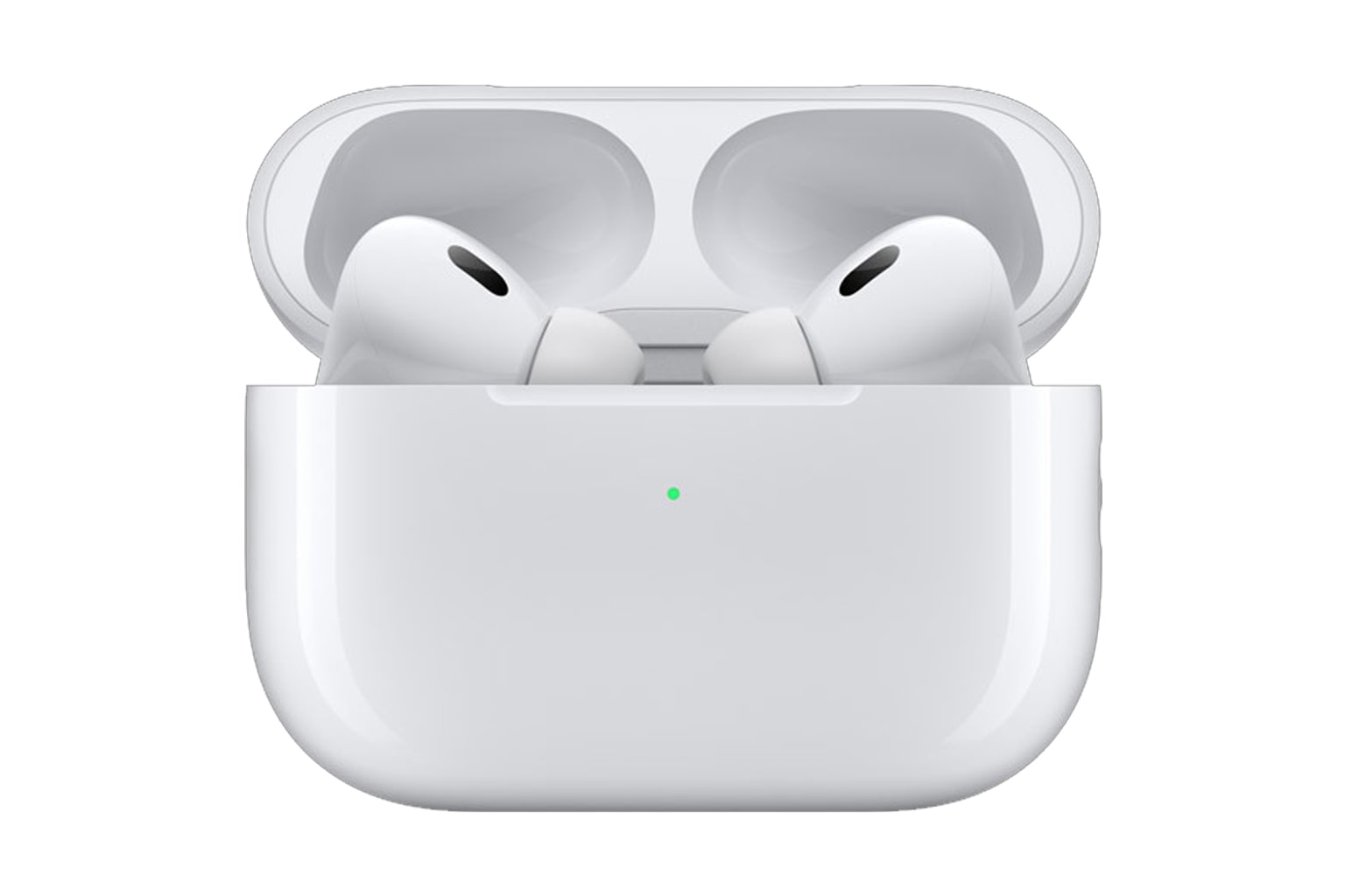 Apple AirPods Pro 2 with USB-C charging case hero image